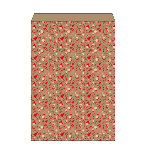 Sacchetto in carta kraft bianca Maniero con soffietto in conf. da 400 pz 310x40x470 mm - SQS31